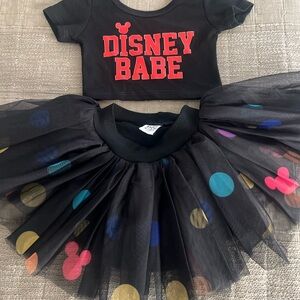Wild Rich Kids Disney Top and Tutu Skirt